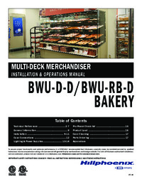 BWU-D Multi-Deck Dry Self-Service Bakery Display with Door